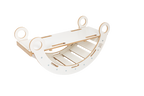 White Wooden Dream Rocker with Pillow and Slide - Small