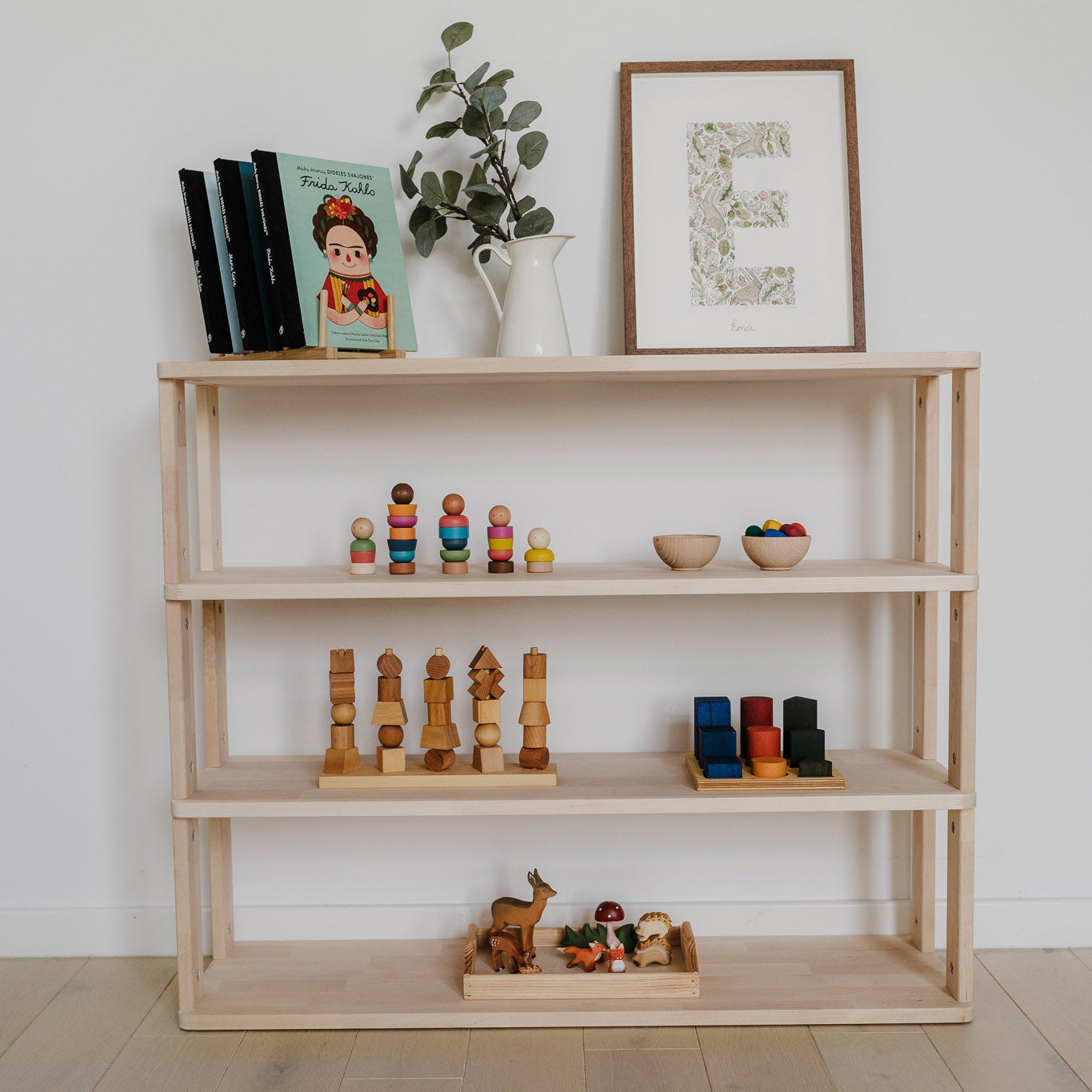 Montessori lentyna TIESI (4 lentynų)