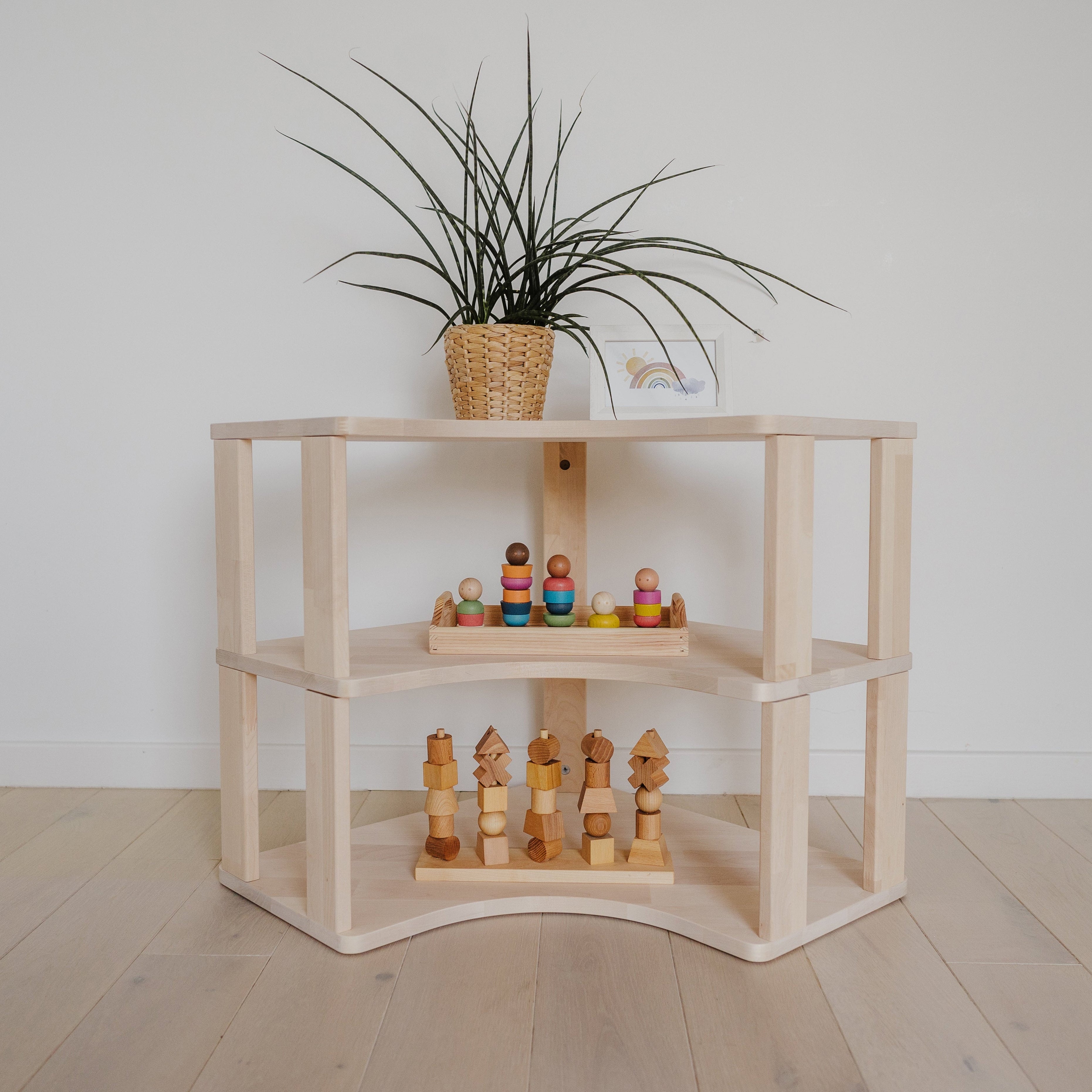 Montessori lentyna KAMPINĖ (3 lentynų)