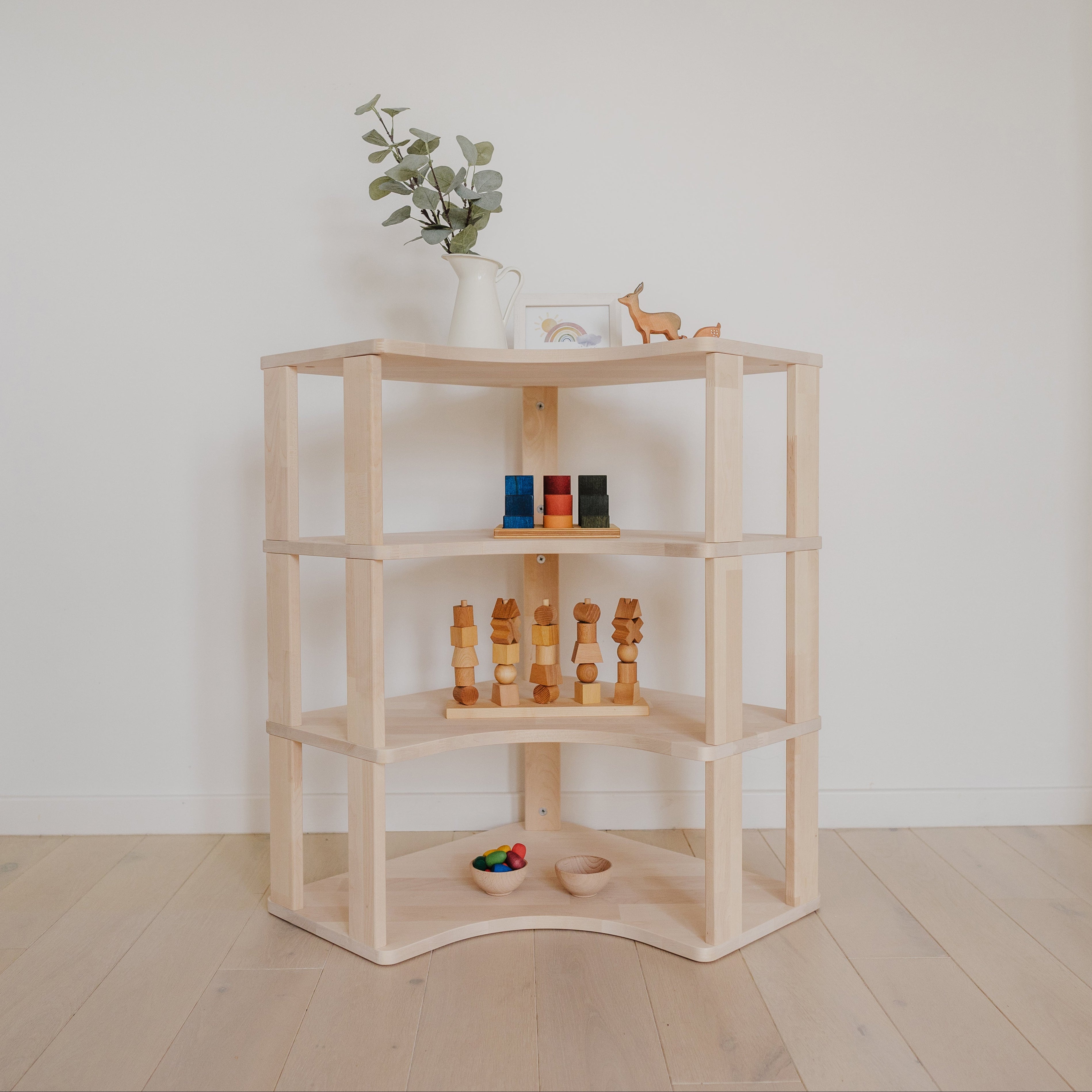 Montessori lentyna KAMPINĖ (4 lentynų)