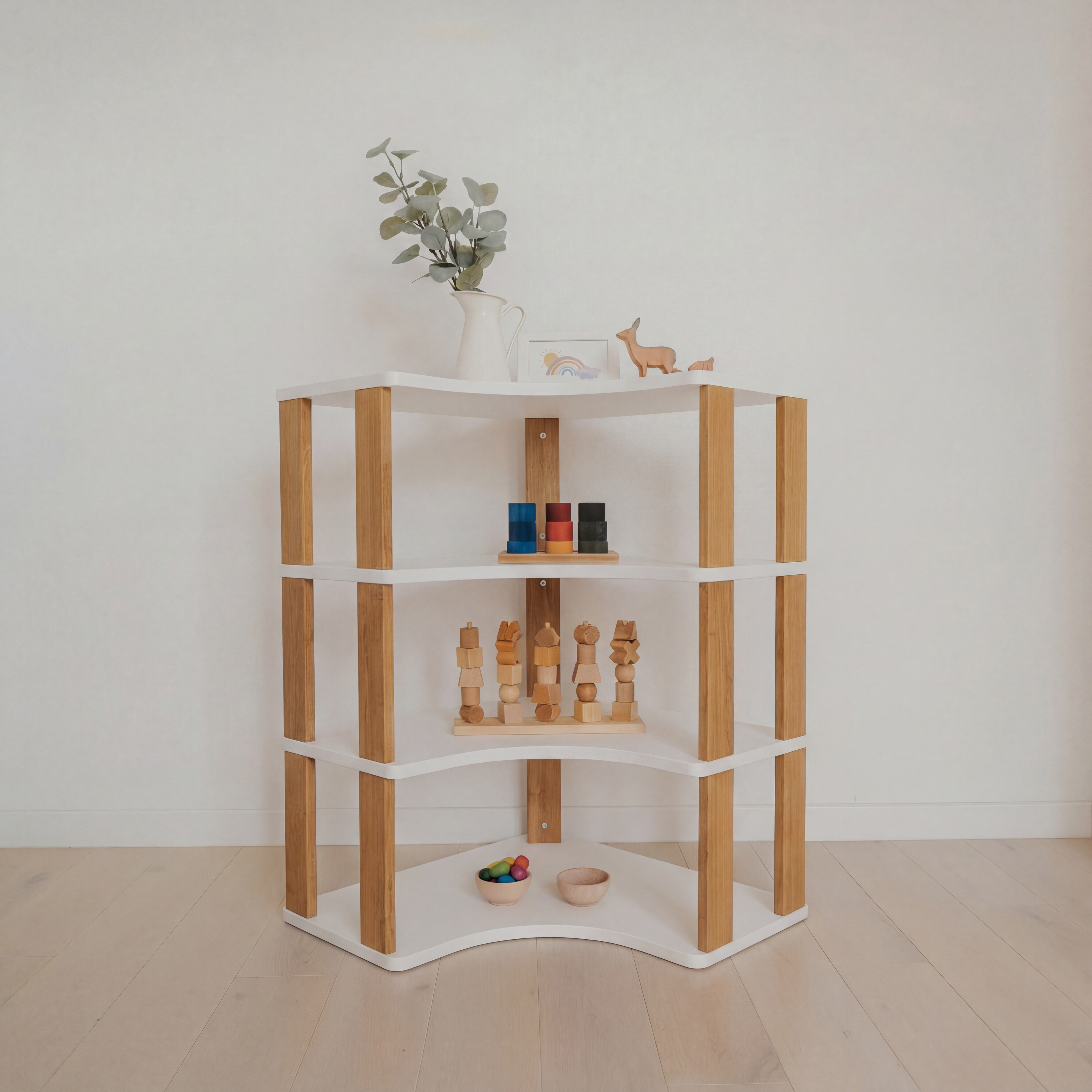 Montessori lentyna KAMPINĖ (4 lentynų)
