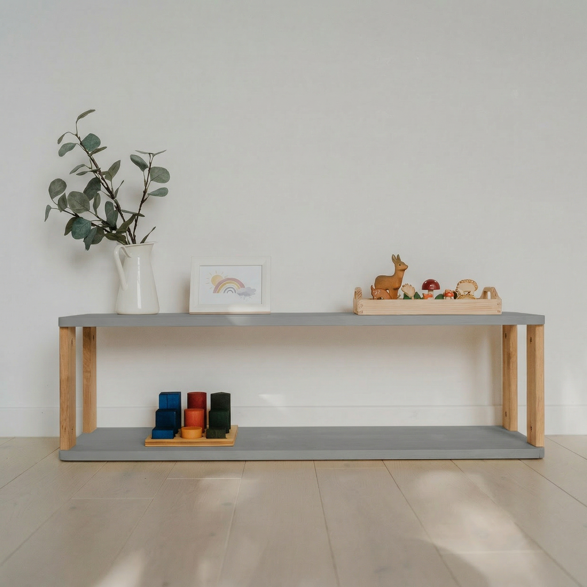 Montessori lentyna TIESI (2 lentynų)