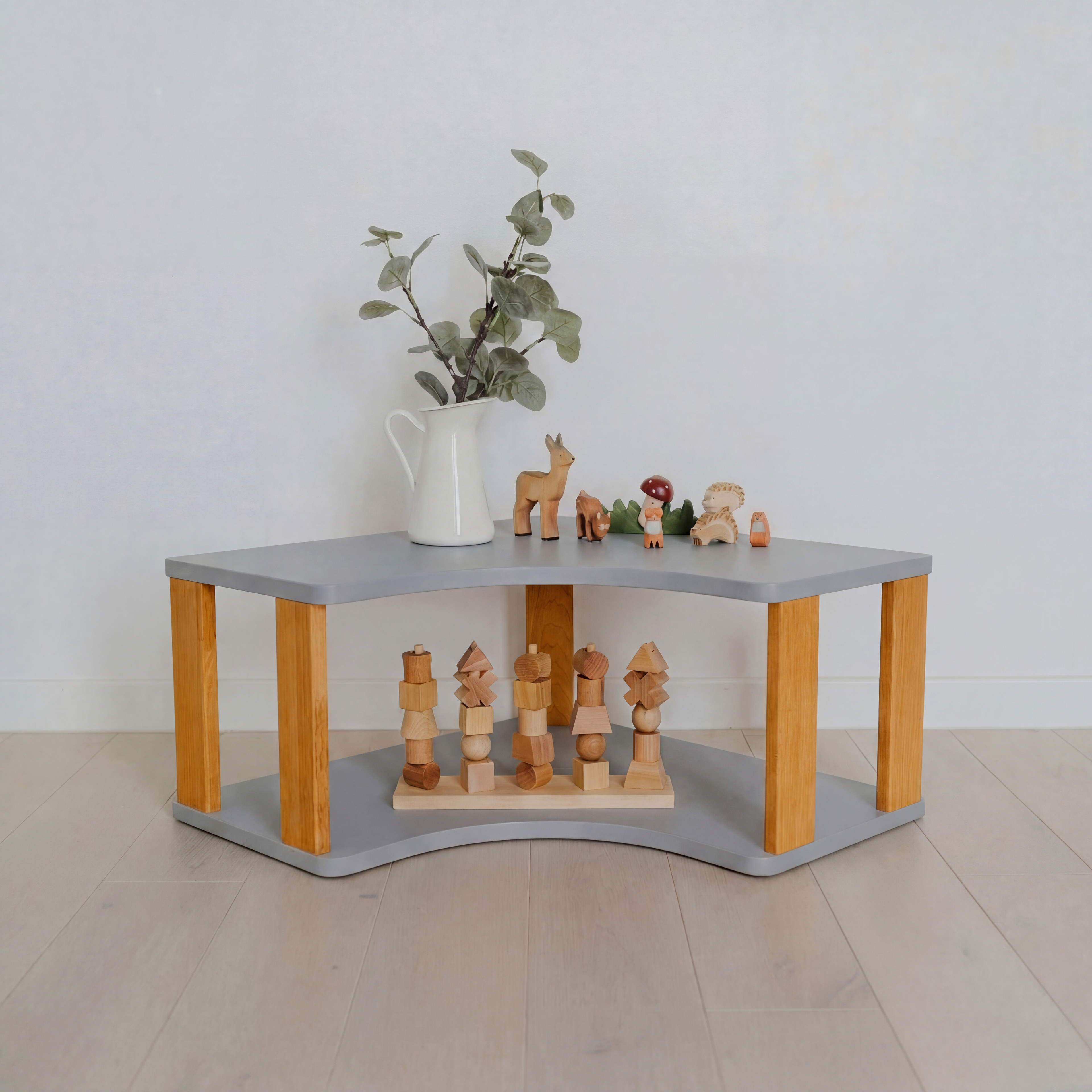 Montessori lentyna KAMPINĖ (2 lentynų)