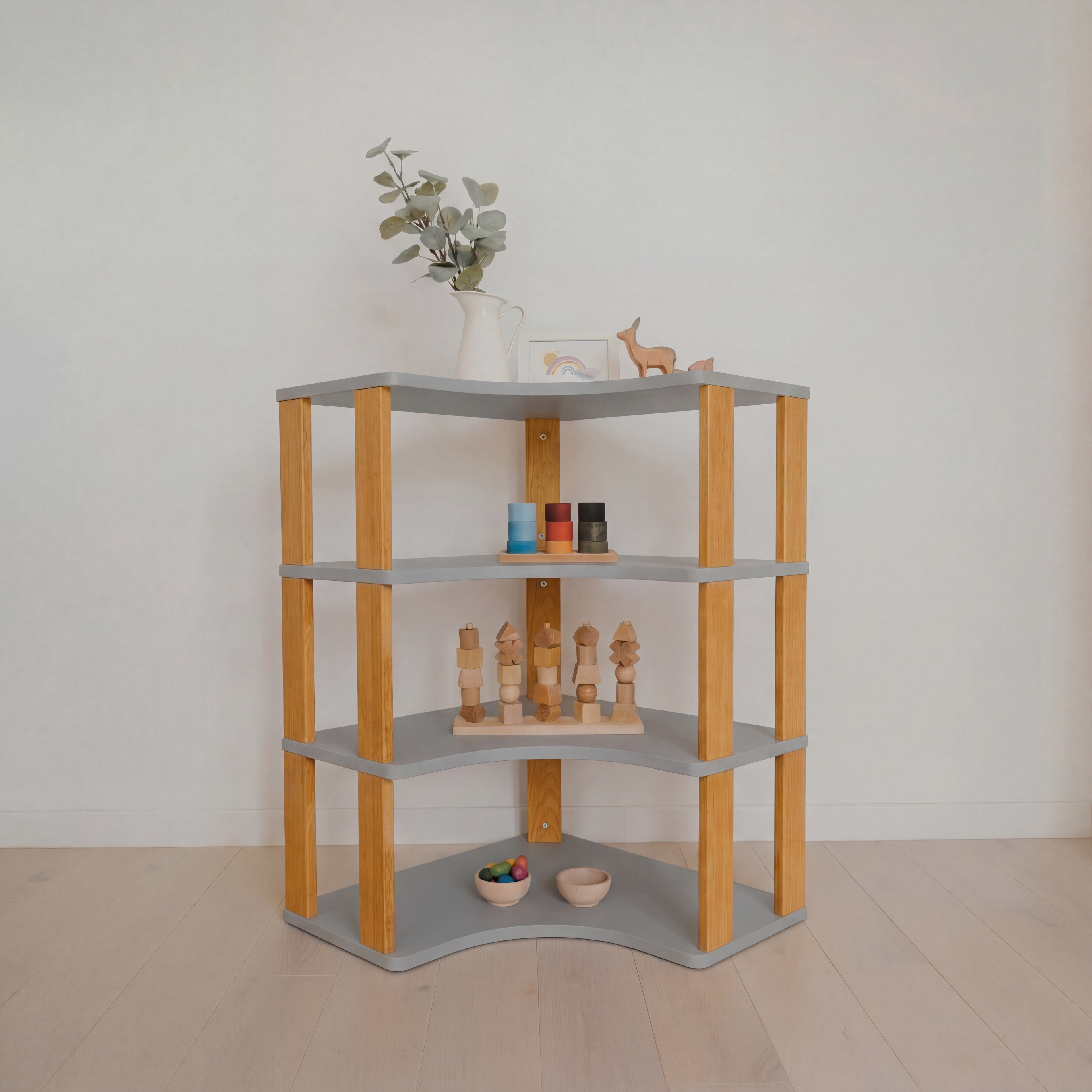 Montessori lentyna KAMPINĖ (4 lentynų)