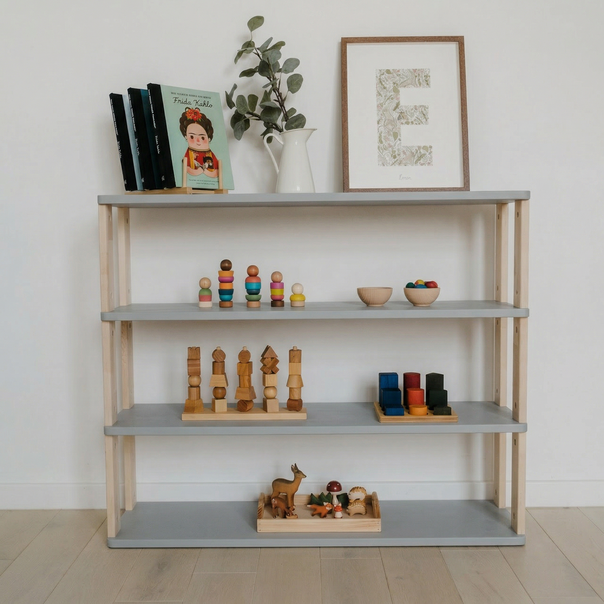 Montessori lentyna TIESI (4 lentynų)