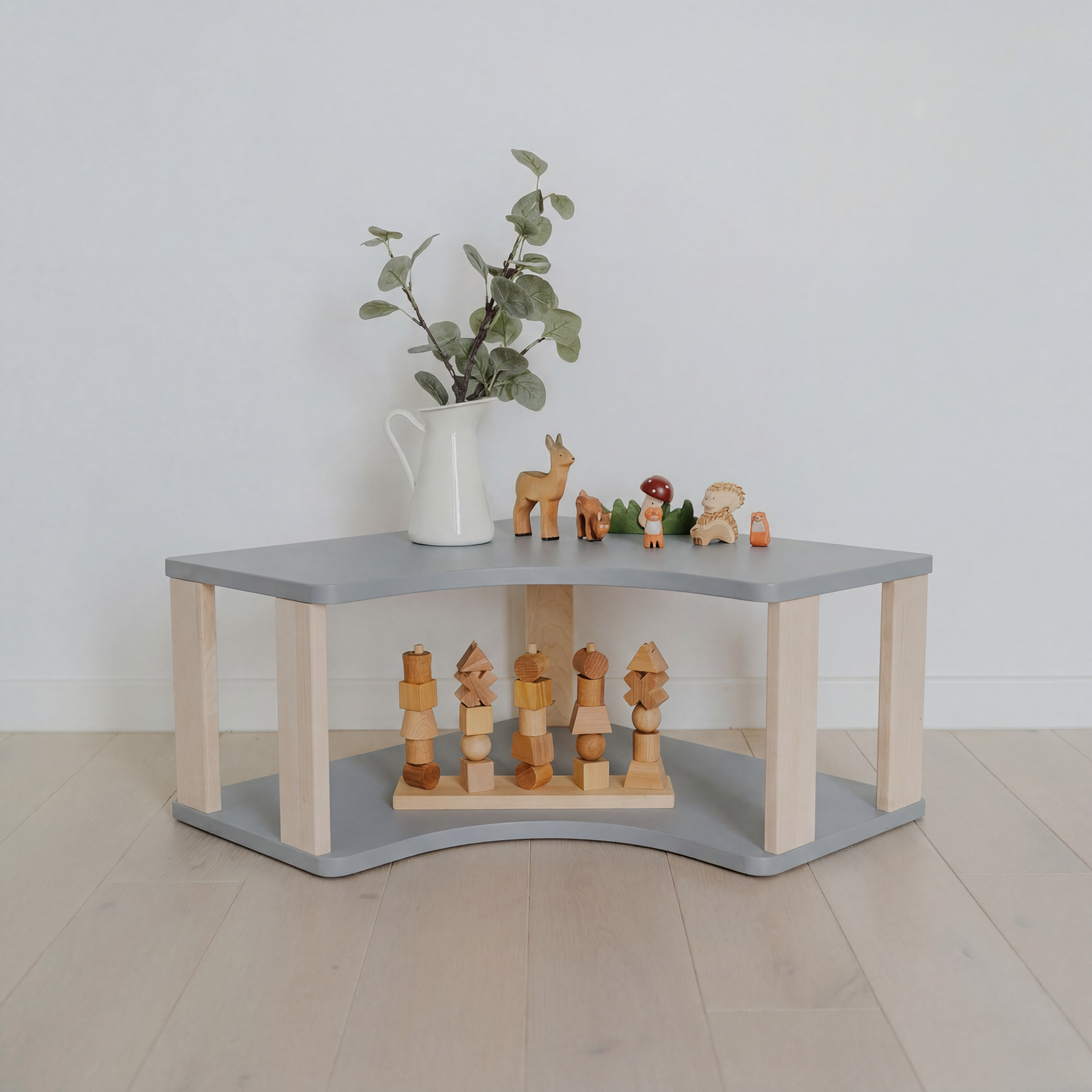 Montessori lentyna KAMPINĖ (2 lentynų)