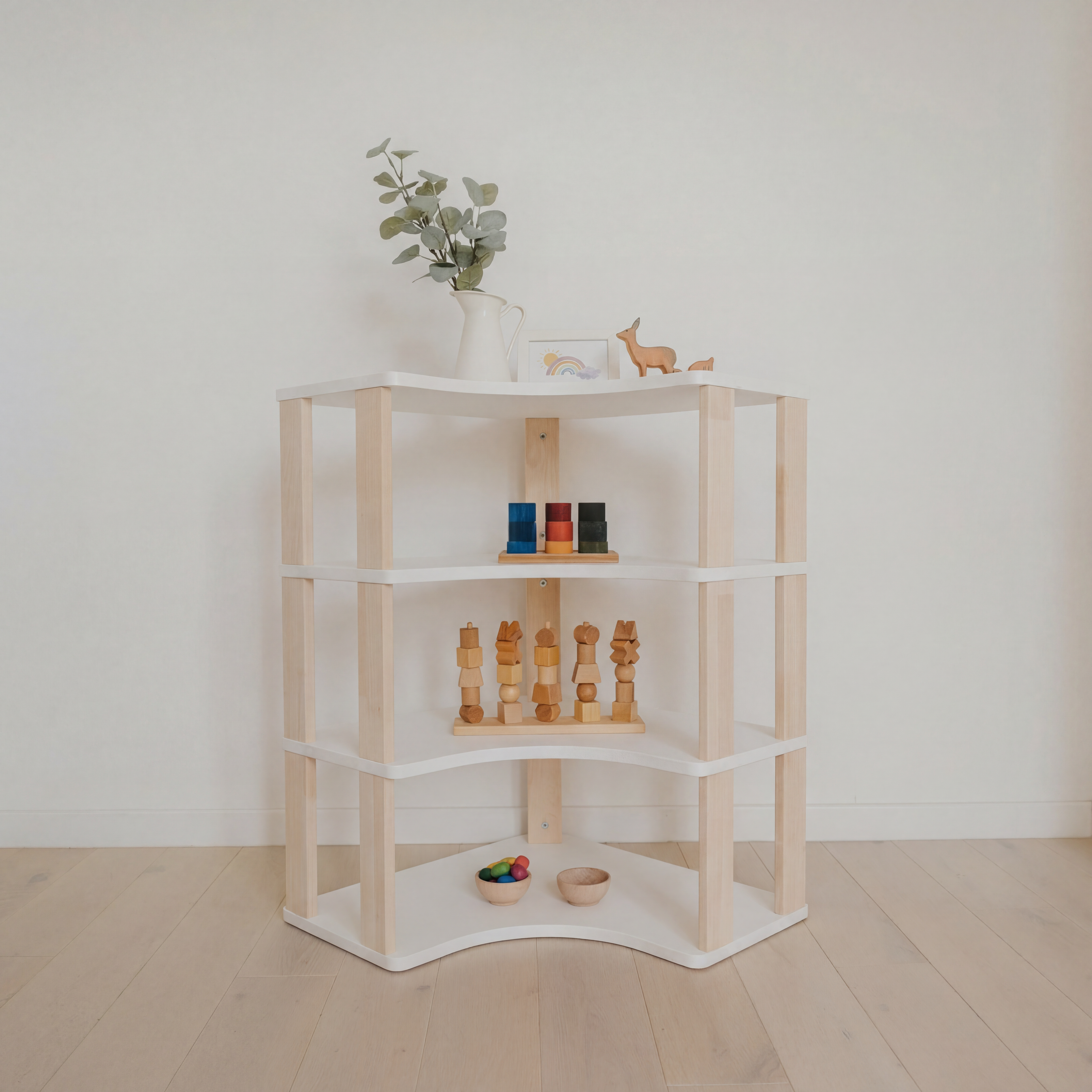 Montessori lentyna KAMPINĖ (4 lentynų)