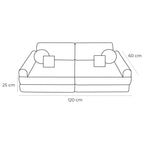 Indoor/Outdoor Outzy Pocket Sofa For Children - Fog Grey