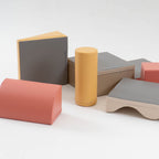 Soft Play 7 Foam Block Set - Pastel Pink Discoverer