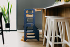 3 in 1 Montessori bokštelis – staliukas su maitinimo kėdute